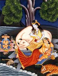 shiva parvati with kumar and ganesh